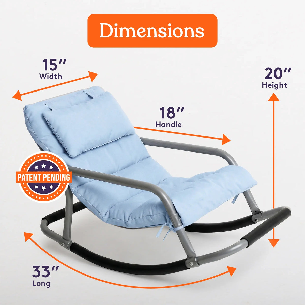 Sensory Rocking Chair for Kids – Soft & Comfortable Rocker for Play, Reading & Relaxing