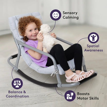Sensory Rocking Chair for Kids – Soft & Comfortable Rocker for Play, Reading & Relaxing