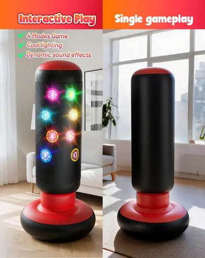 Interactive Kids Punching Bag with Music, Lights & Scoring Games