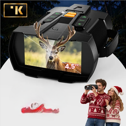 4.5" HD Infrared Night Vision Binoculars | 10X Zoom, 32GB Card, Hunting & Camping Gift for Him