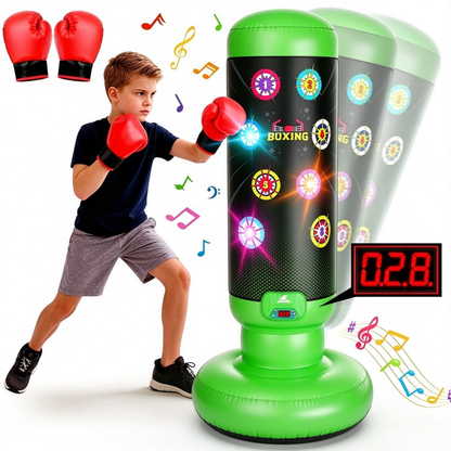 Interactive Kids Punching Bag with Music, Lights & Scoring Games