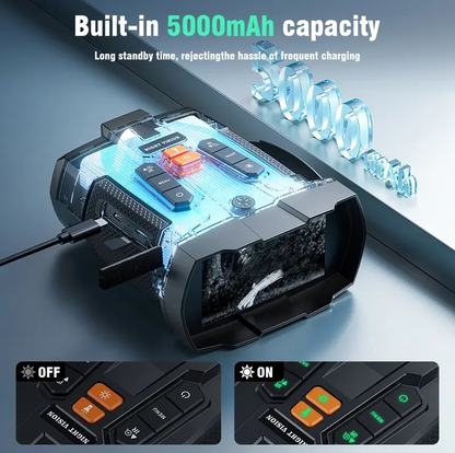 4.5" HD Infrared Night Vision Binoculars | 10X Zoom, 32GB Card, Hunting & Camping Gift for Him